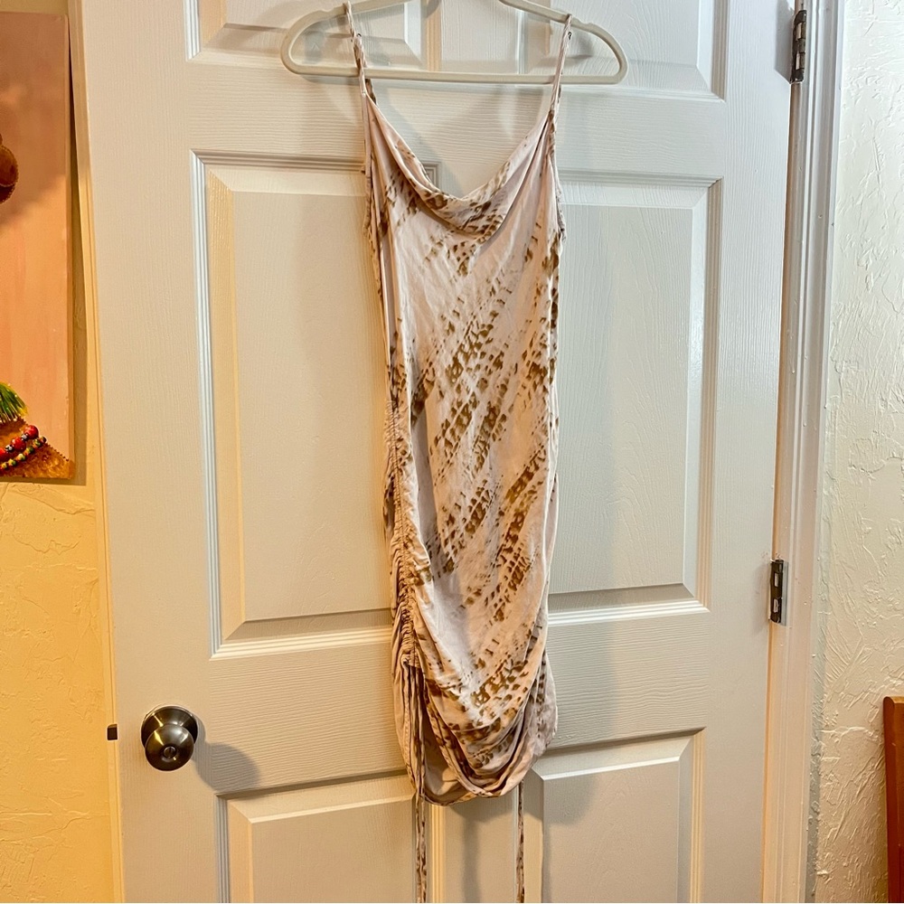 By Together Tie-Dye Ruched Dress M Made in USA